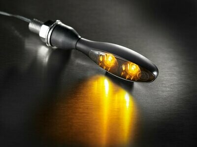Kellermann  micro 1000® Dark LED Motorradblinker, getöntes Glas, zugelassen für vorne und hinten Kellermann  micro 1000® Dark LED Motorradblinker, getöntes Glas, zugelassen für vorne und hinten