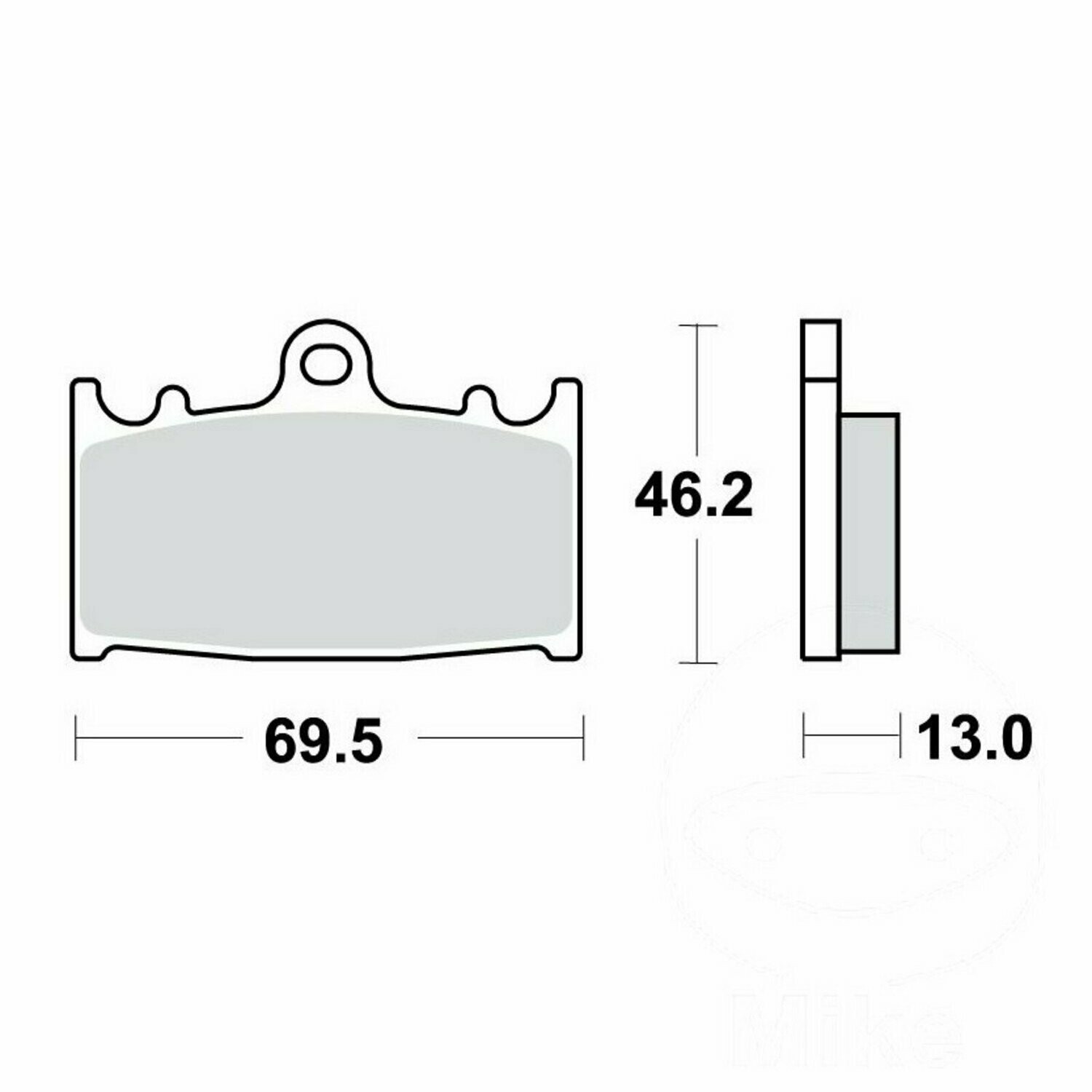 TRW Bremsklotz Standard hinten Suzuki VL 1500 LC Intruder (2002-2009)