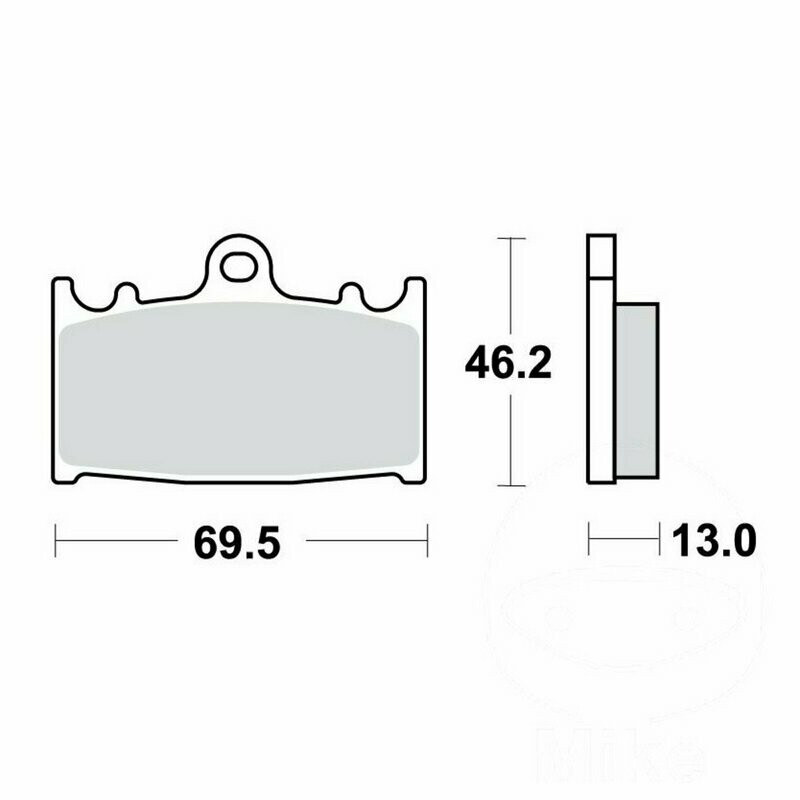 TRW Bremsklotz Standard hinten Suzuki VL 1500 LC Intruder (2002-2009) TRW Bremsklotz Standard hinten Suzuki VL 1500 LC Intruder (2002-2009)