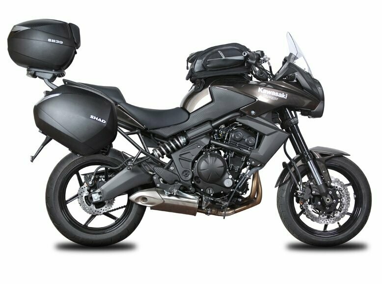 Kawasaki KLE 650 Versys ABS / (10-15) SHAD SH36 Carbon Koffer System 2x36 Liter inkl. Kofferträger Kawasaki KLE 650 Versys ABS / (10-15) SHAD SH36 Carbon Koffer System 2x36 Liter inkl. Kofferträger