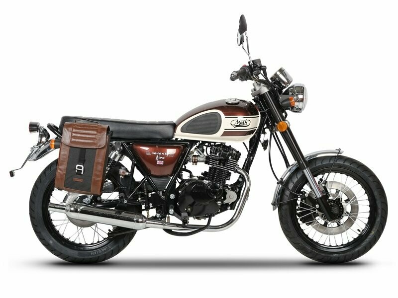 Mash Seventy Five 125 ie (17)/ FIFTY EURO 5 - 21/23 SHAD SR38 CAFE Satteltaschen Set 2x10L braun/schwarz re. u. li und Träger Mash Seventy Five 125 ie (17)/ FIFTY EURO 5 - 21/23 SHAD SR38 CAFE Satteltaschen Set 2x10L braun/schwarz re. u. li und Träger