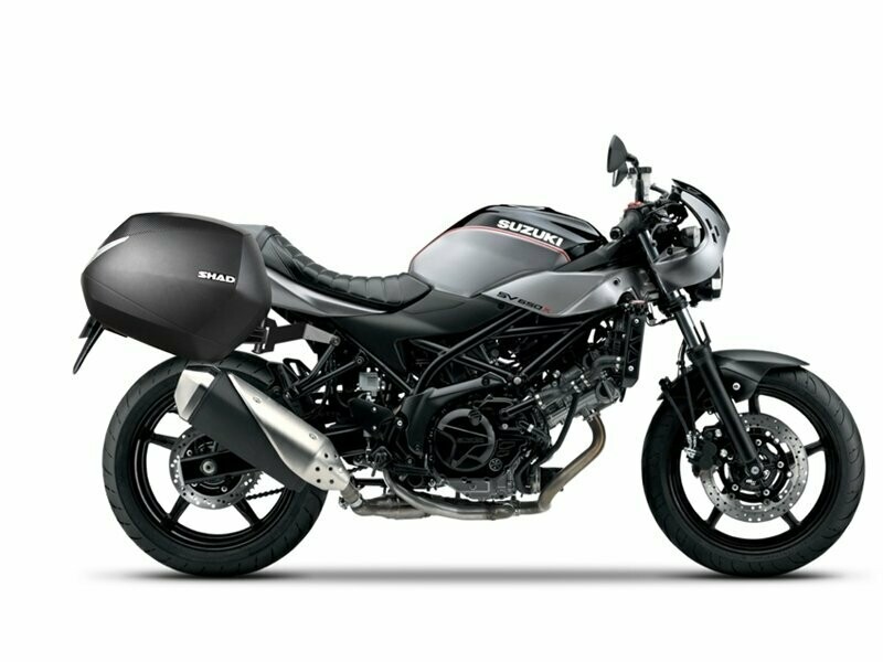 Suzuki SV 650 ABS (16-22) SHAD SH36 Carbon Koffer System 2x36 Liter inkl. Kofferträger Suzuki SV 650 ABS (16-22) SHAD SH36 Carbon Koffer System 2x36 Liter inkl. Kofferträger