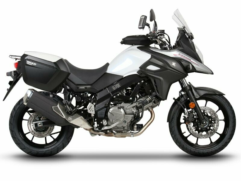 Suzuki V-Strom DL 650 A/ DL 650 XT A (17-23) SHAD SH23 ALU Koffer System 2x23 Liter inkl. Kofferträger Suzuki V-Strom DL 650 A/ DL 650 XT A (17-23) SHAD SH23 ALU Koffer System 2x23 Liter inkl. Kofferträger