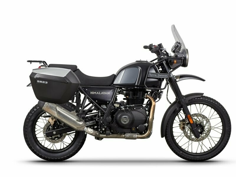 Royal Enfield Himalayan 410 ABS (18-23) SHAD SH23 Alu Koffer System 2x23 Liter inkl. Kofferträger Royal Enfield Himalayan 410 ABS (18-23) SHAD SH23 Alu Koffer System 2x23 Liter inkl. Kofferträger