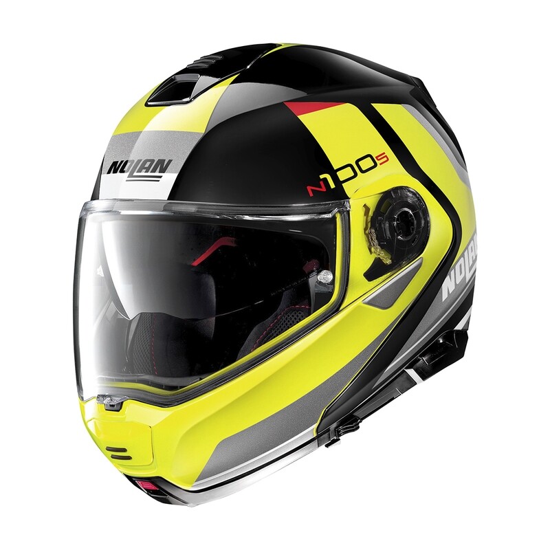 NOLAN Klapphelm N100-5 Hilltop N-Com Glossy Black Yellow 51 NOLAN Klapphelm N100-5 Hilltop N-Com Glossy Black Yellow 51