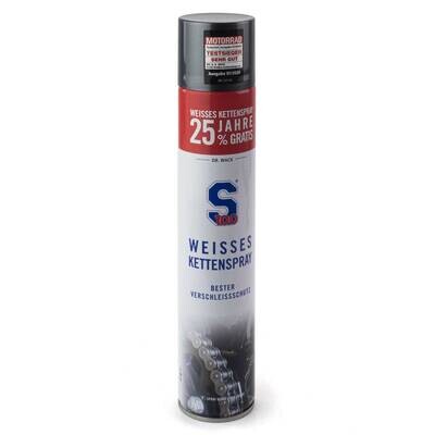 S100 Weisses Kettenspray 500 ml +25% mehr Inhalt