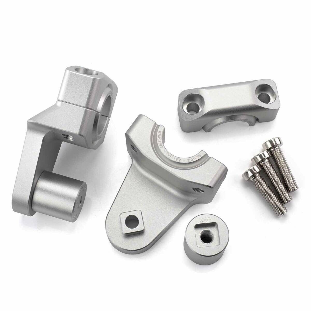 Raximo Lenkererhöhung Riser RAXIMO Vario mit ABE für Lenker 32,2mm, 60mm Höhe silber