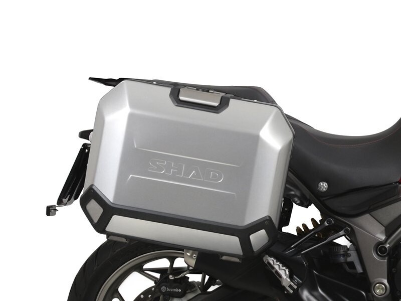 SHAD TERRA Seitenkofferträger Set 4P Harley Davidson 1250 Pan America ABS (21-) , Farbe: silber
