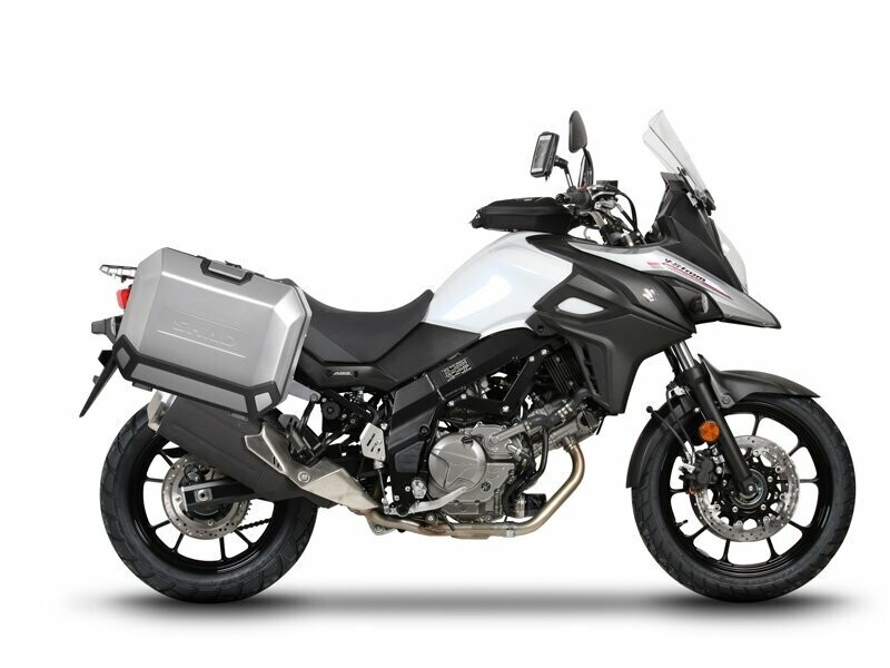 SHAD TERRA Seitenkofferträger Set 4P Suzuki DL 650  / XT V-Strom ABS  (17-23) , Farbe: silber, Grösse: Koffer 36 Liter