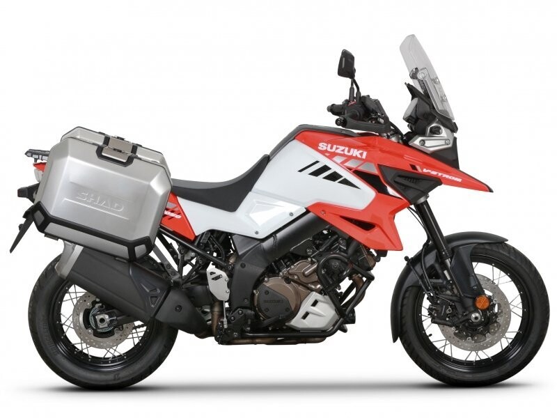 SHAD TERRA Seitenkofferträger Set 4P Suzuki DL1050 DE Euro5	1050 (23 - ), Farbe: silber, Koffergrösse: Koffer 36 Liter li und re