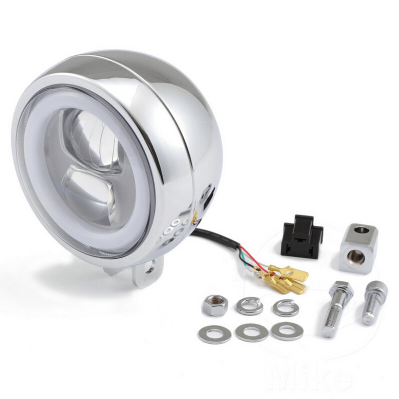 Daytona Scheinwerfer LED 4 3/4 Zoll ( 120 mm ) Chrom Daytona Scheinwerfer LED 4 3/4 Zoll ( 120 mm ) Chrom