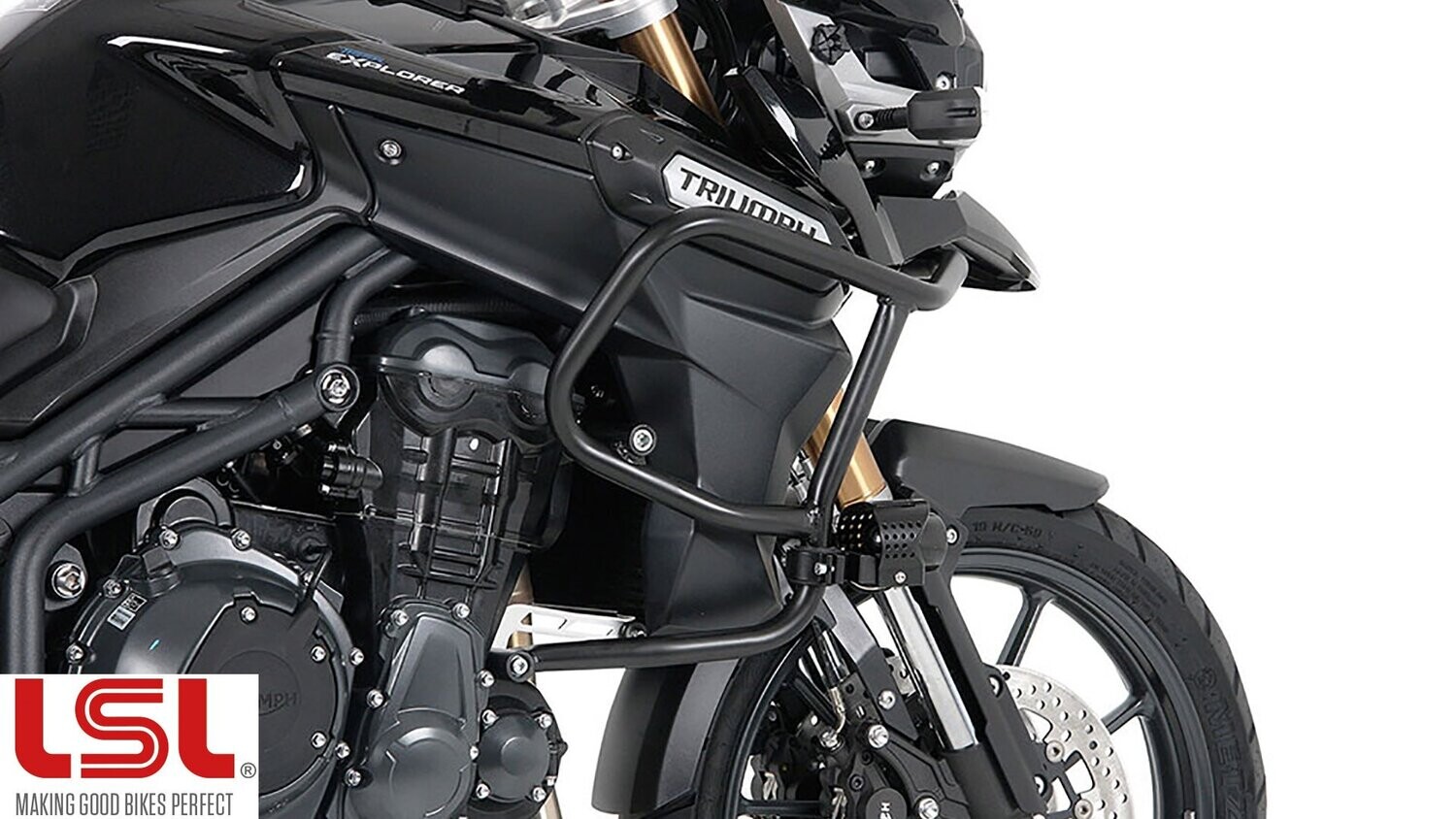 LSL Sturzbügel Triumph Tiger 1200 Explorer XR/X, XC/X (2013-2015), schwarz