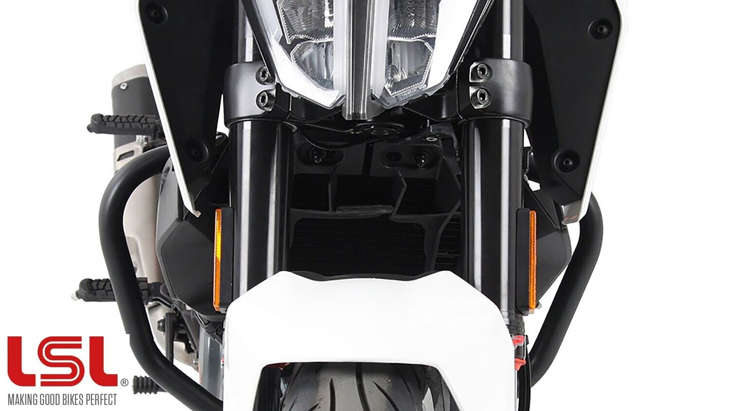 LSL Sturzbügel KTM 125 Duke (2017-2020), Farbe: schwarz