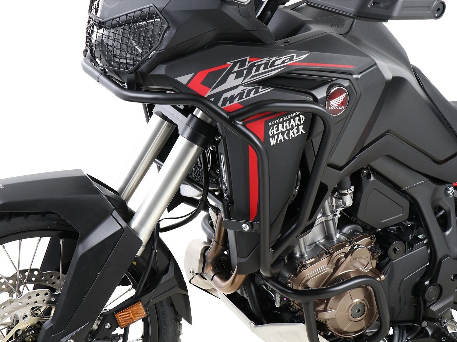 Hepco&Becker Tankschutzbügel edelstahl / Stahl schwarz für Honda CRF 1100 L Africa Twin (2019-), Material: Stahl schwarz