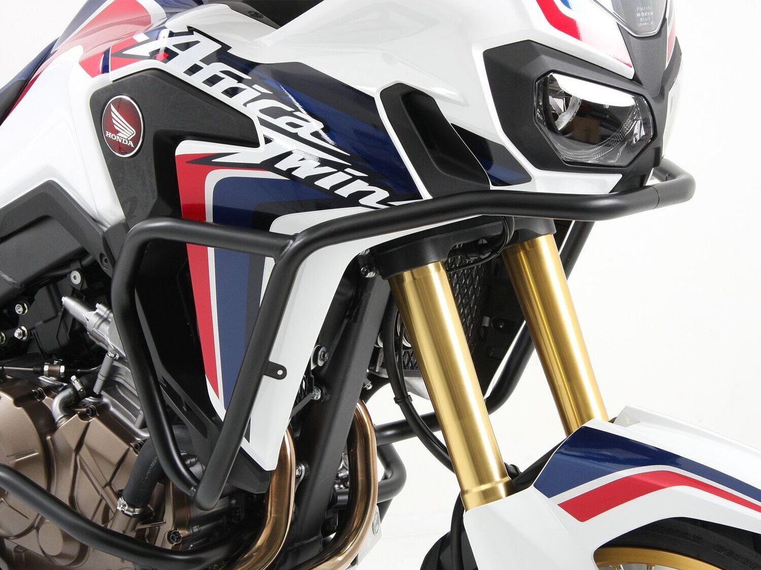 Tankschutzbügel Edelstahl / Schwarz für Honda CRF 1000 Africa Twin (2016-2017)