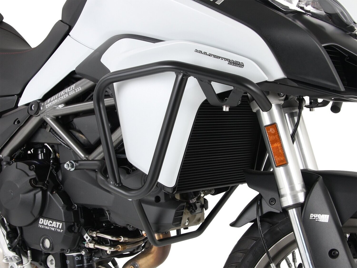 Hepco&Becker Ducati Multistrada 950/S (2017-) Tankschutzbügel schwarz / Edelstahl, Material: Stahl schwarz
