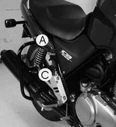 Hepco&Becker Honda CB 500/S (1993-1997) Heckschutzbügel schwarz
