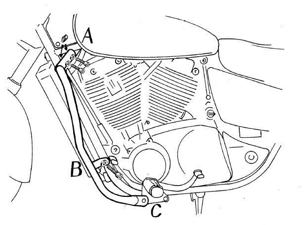 Hepco&Becker Honda VT 1100 C2 Shadow (1995-2000) Motorschutzbügel chrom