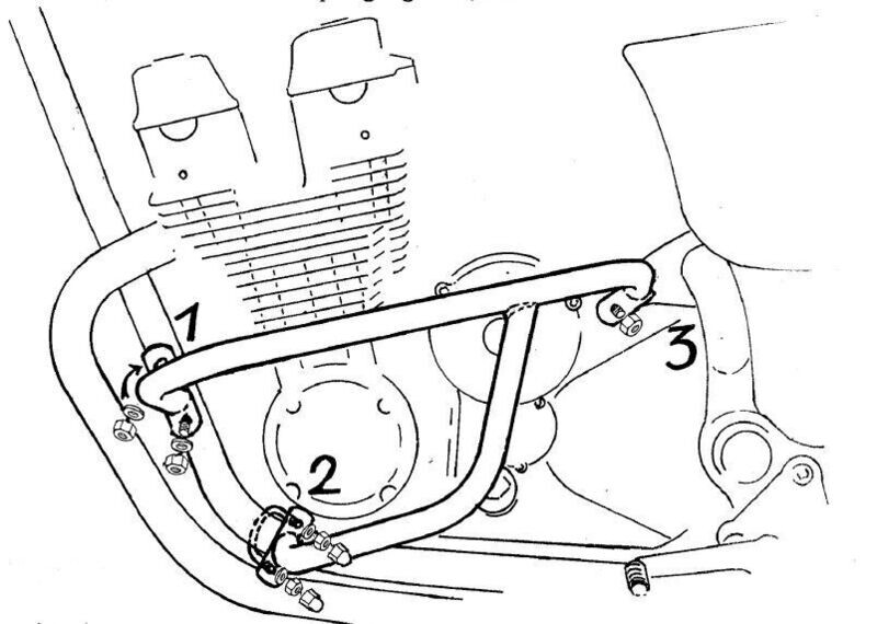 Hepco&Becker Honda CB 750 F sevenfifty (1992-2003) Motorschutzbügel chrom