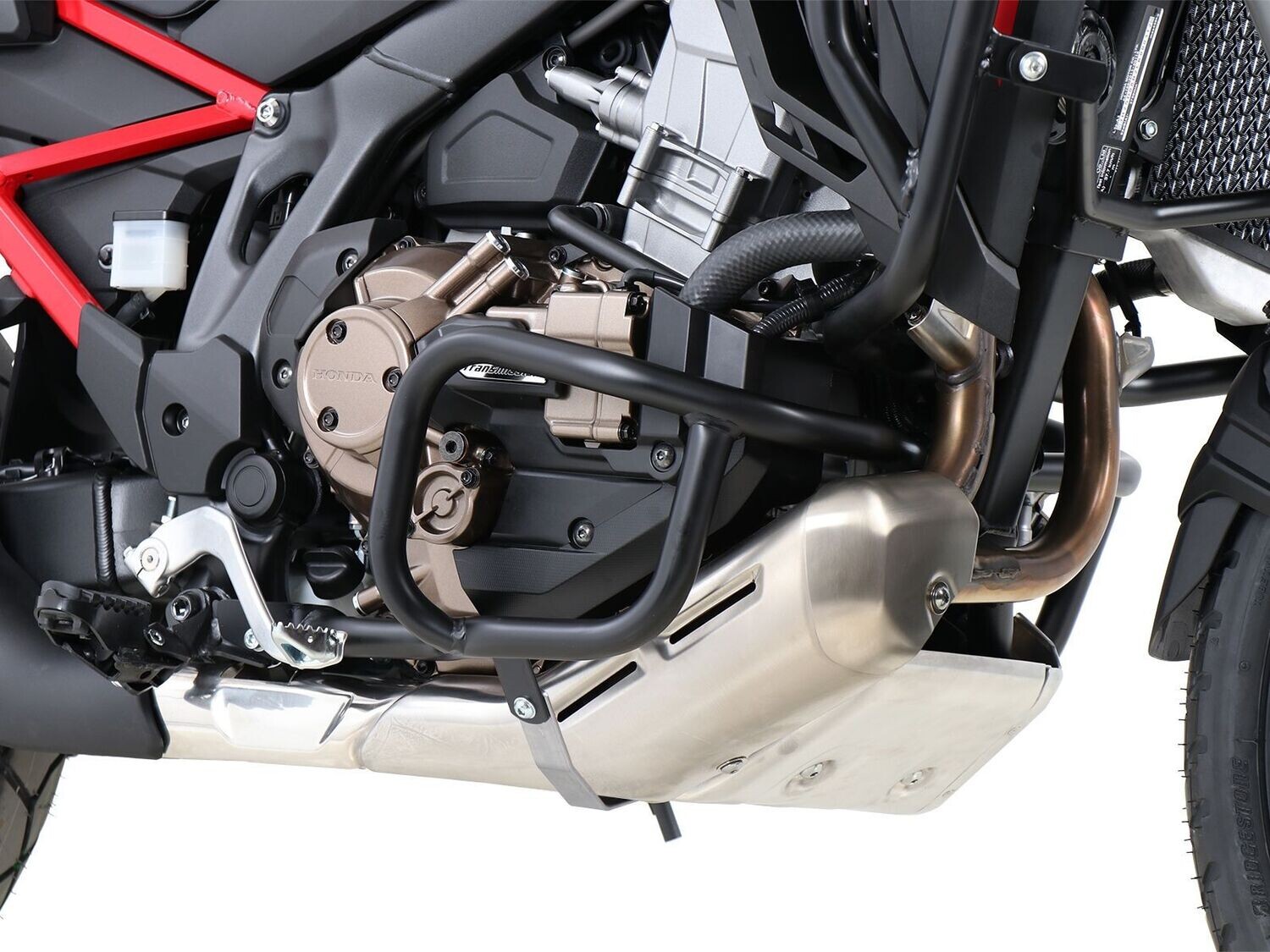 Hepco&Becker Honda CRF 1100 L Africa Twin (2019-) Motorschutzbügel edelstahl/schwarz, Material: Stahl schwarz