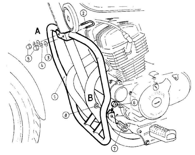 Hepco&Becker Honda CMX 250 Rebel (1996-2001) Motorschutzbügel chrom