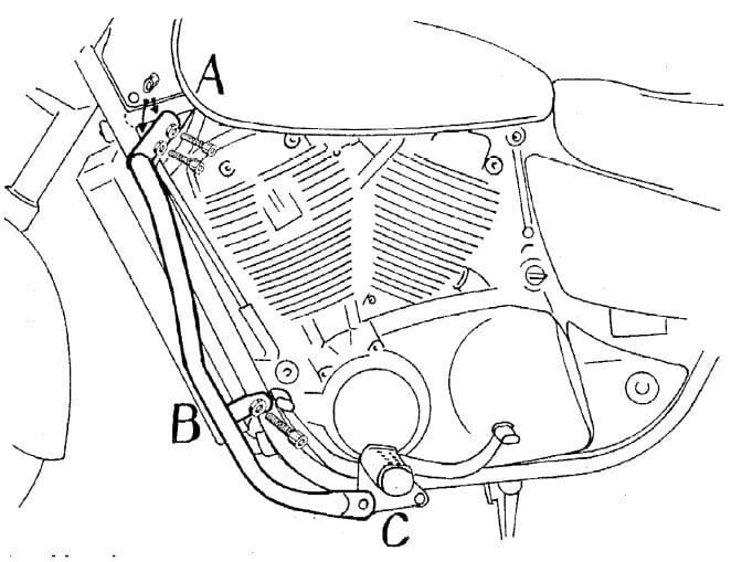 Hepco&Becker Honda VT 1100 C3 Shadow (1998-2001) Motorschutzbügel chrom