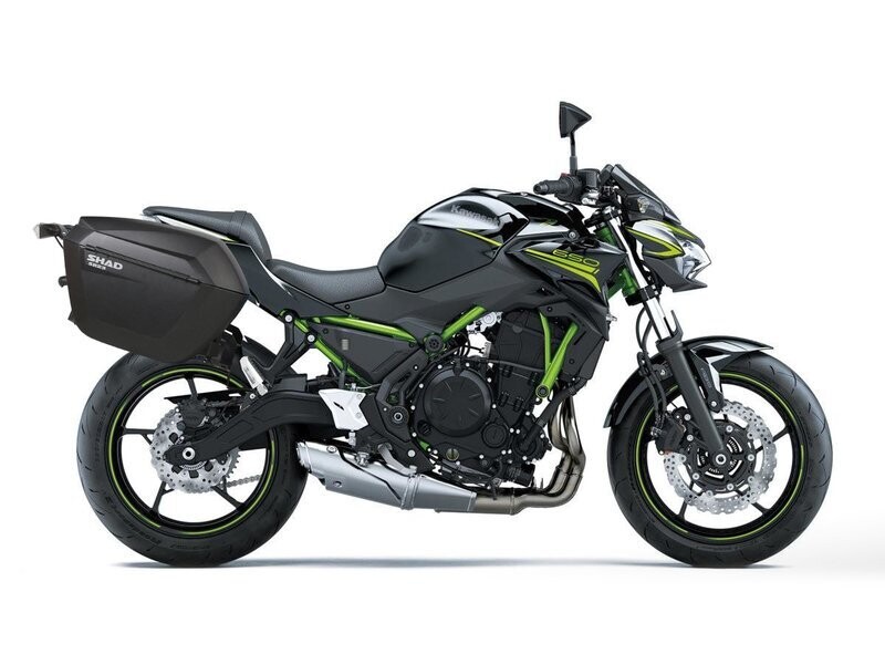 Kawasaki Ninja Z 650 H/K ABS (17-21) SHAD SH23Koffer System 2x23 Liter inkl. Kofferträger Kawasaki Ninja Z 650 H/K ABS (17-21) SHAD SH23Koffer System 2x23 Liter inkl. Kofferträger