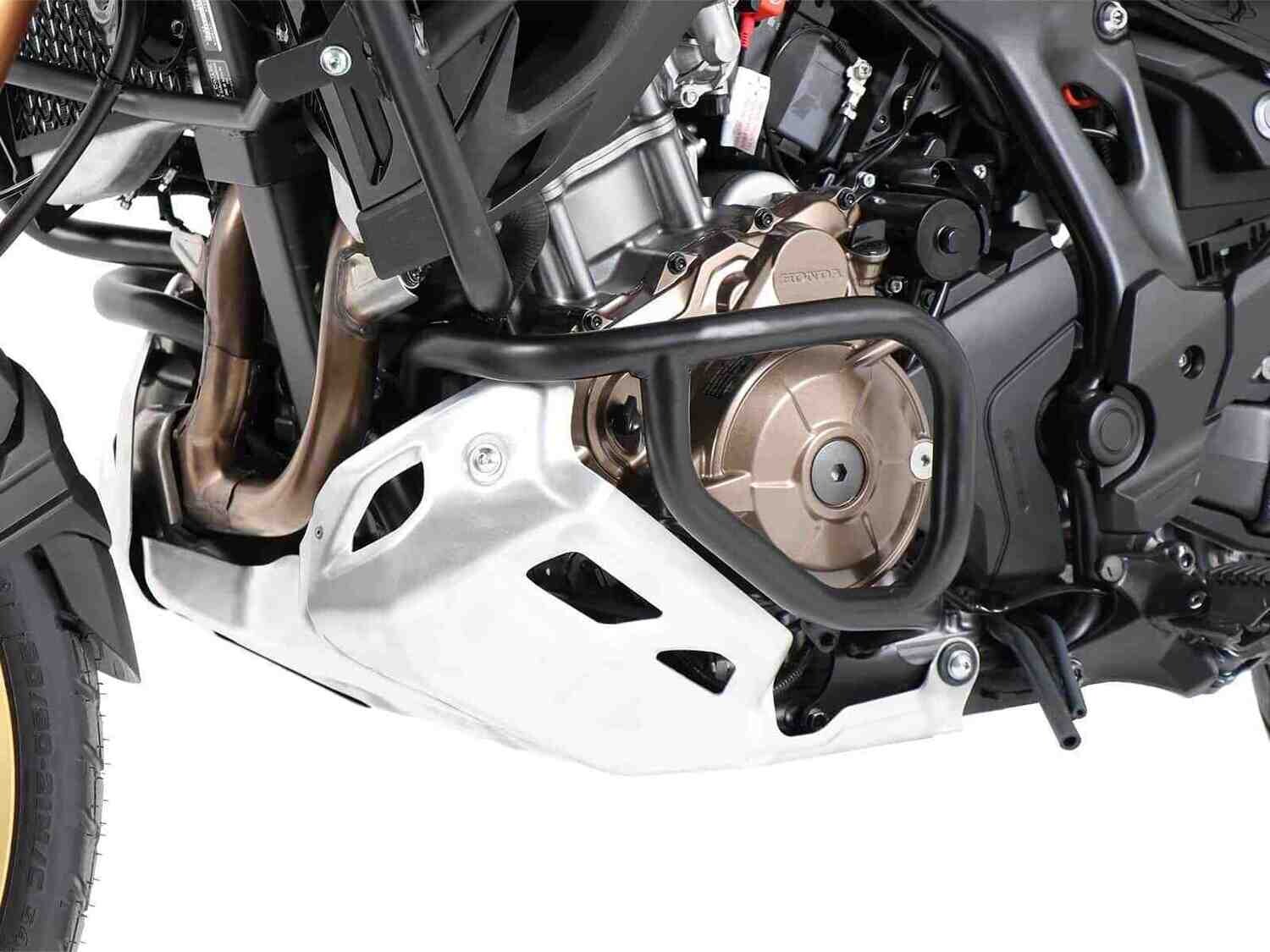 Hepco&Becker Honda CRF 1100L Africa Twin Adventure Sports (2020-) Motorschutzbügel schwarz / Edelstahl, Farbe: schwarz, Material: Stahl