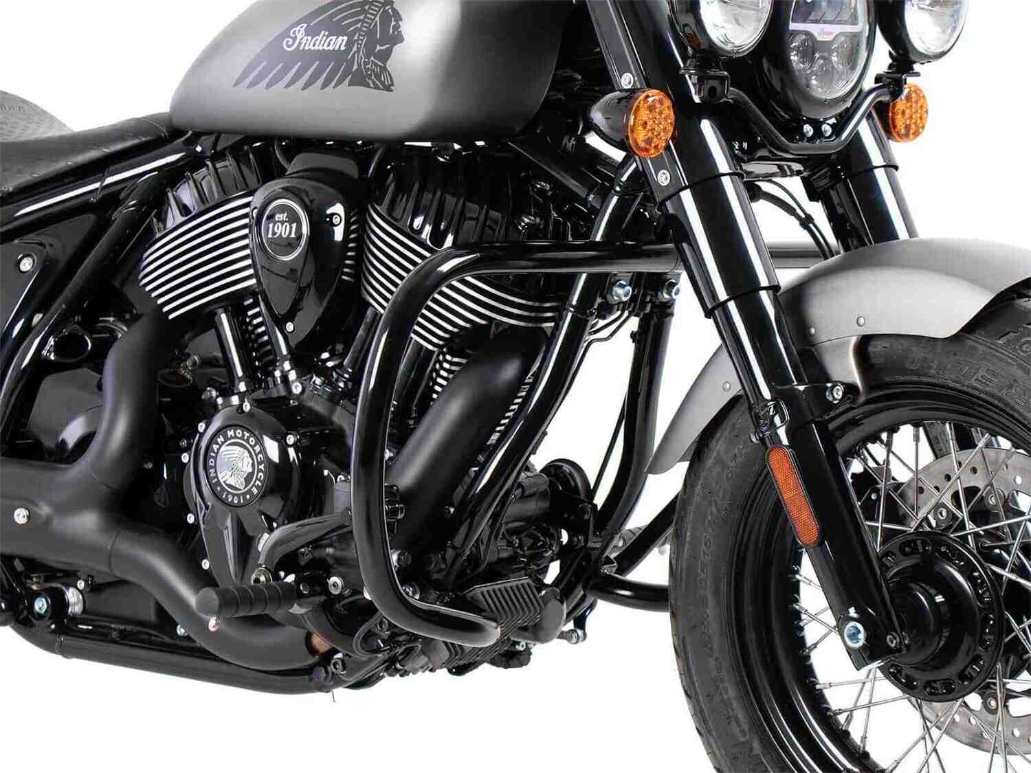 Hepco&Becker Indian Chief Dark Horse / Chief Bobber Dark Horse / Super Chief Limited / Sport Chief (2022-) Motorschutzbügel schwarz