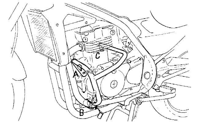 Hepco&Becker Kawasaki ER-5 (1997-2000) Motorschutzbügel schwarz Hepco&Becker Kawasaki ER-5 (1997-2000) Motorschutzbügel schwarz
