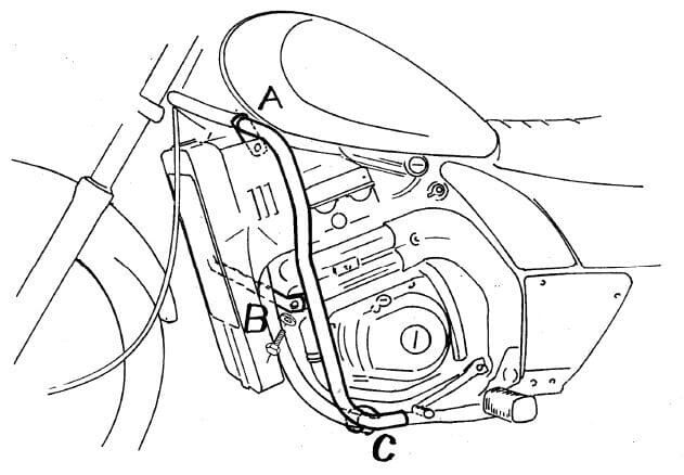 Kawasaki EL 250 (1994-)Motorschutzbügel chrom