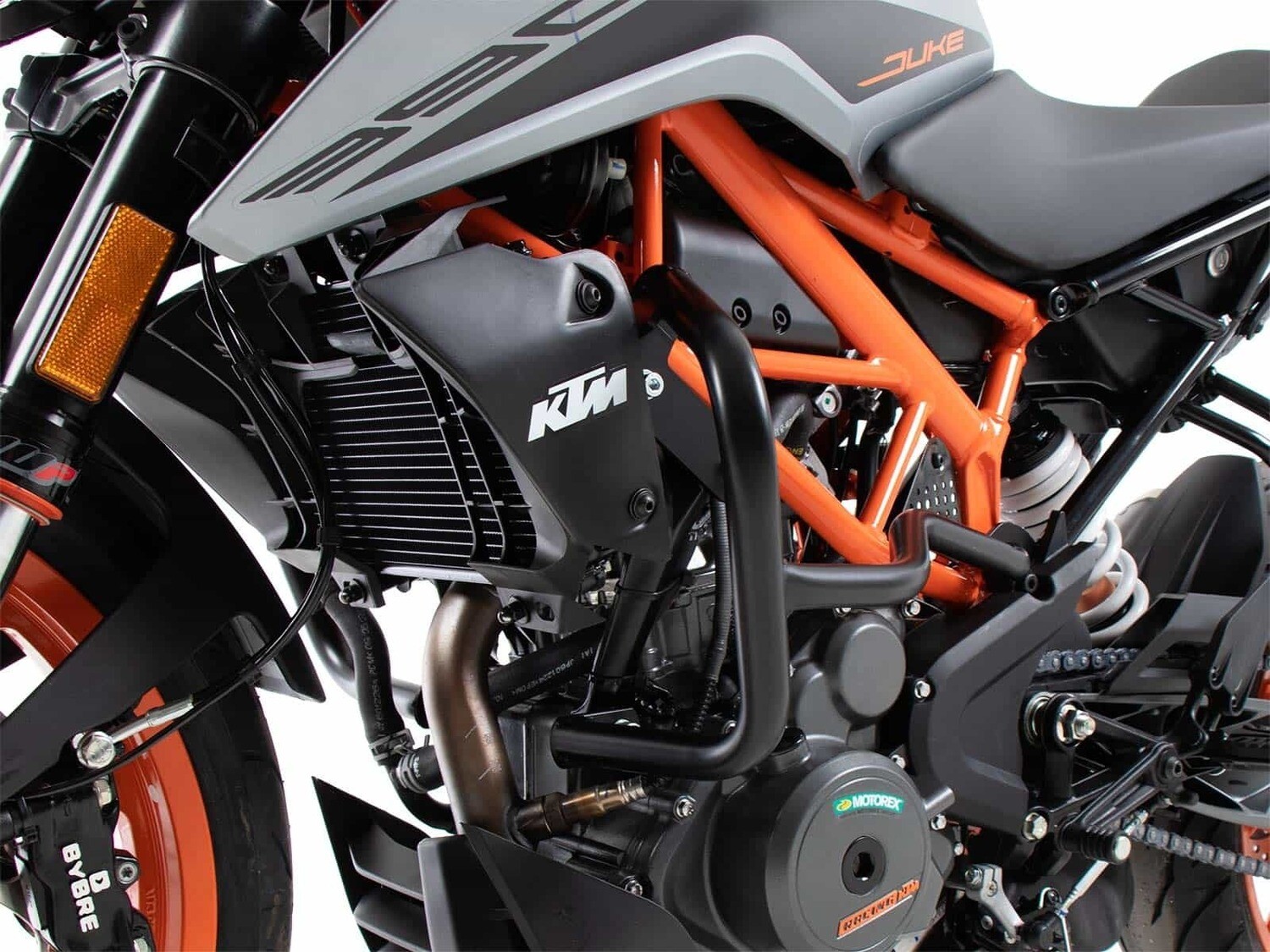 Hepco&Becker KTM 390 Duke (2021-) Motorschutzbügel orange / schwarz, Farbe: schwarz