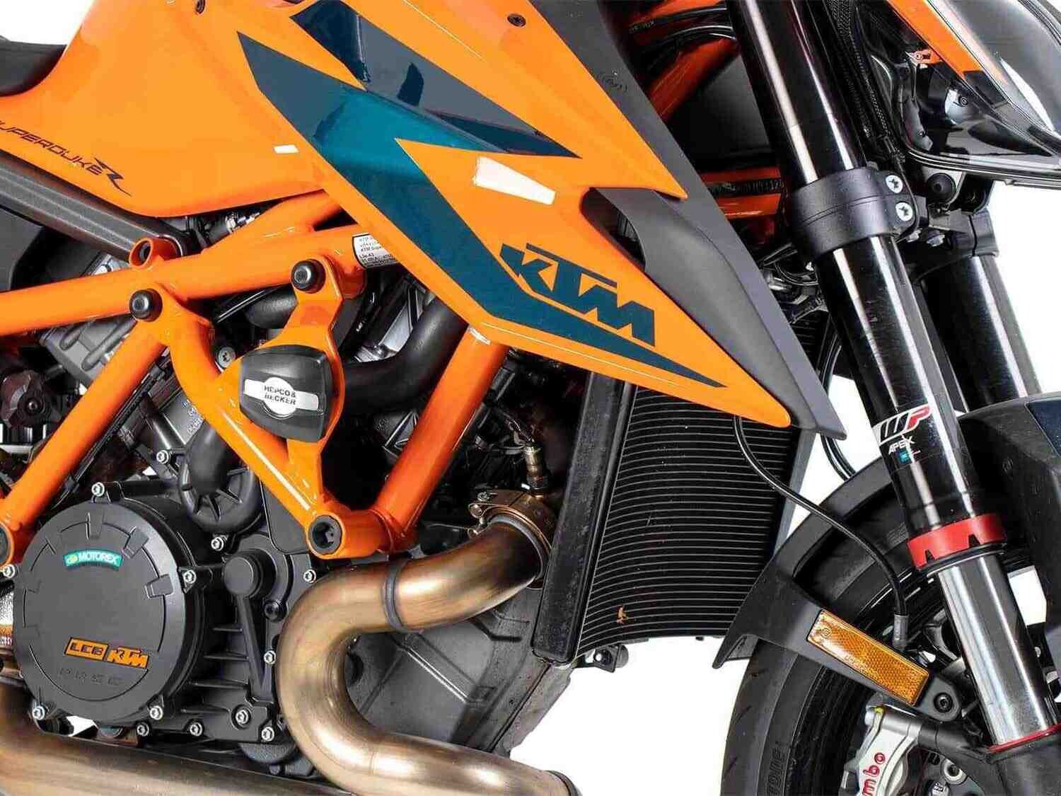 Hepco&Becker KTM 1290 Super Duke R (2020-) Motorschutzbügel inkl. Protectionpad orange