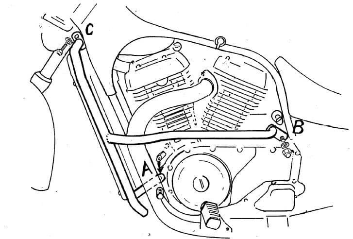 Hepco&Becker Suzuki VS 750/800 (1986-2000) Motorschutzbügel chrom