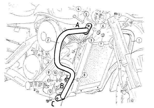 Suzuki M 1600 Intruder (2004-2005)  Motorschutzbügel chrom