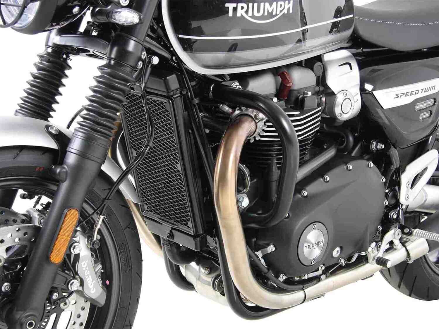 Hepco&Becker Triumph Speed Twin (2019-) Motorschutzbügel schwarz/shrom, Farbe: schwarz