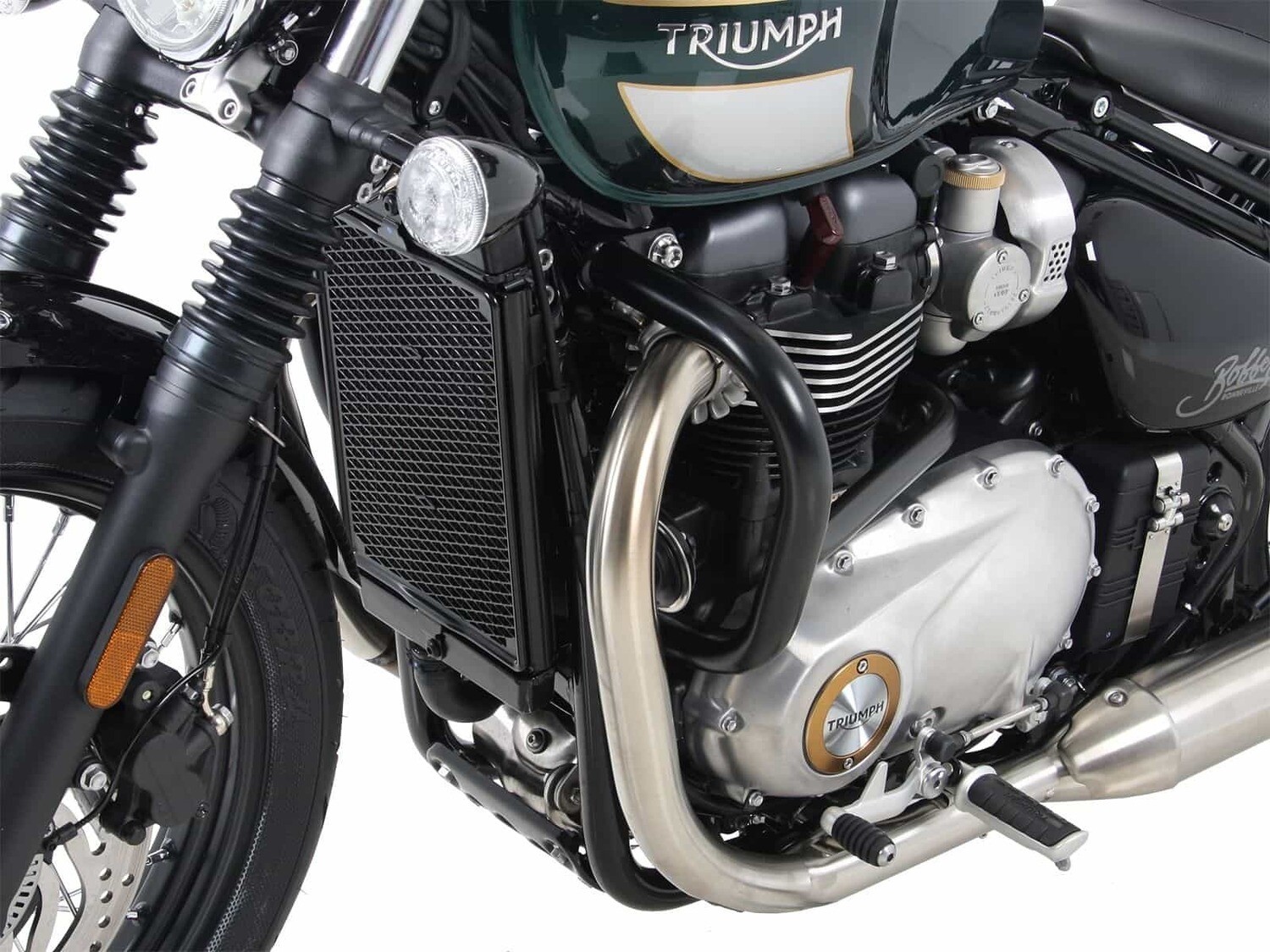 Hepco&Becker Triumph Bonneville Bobber (2017-) Motorschutzbügel chrom / schwarz
