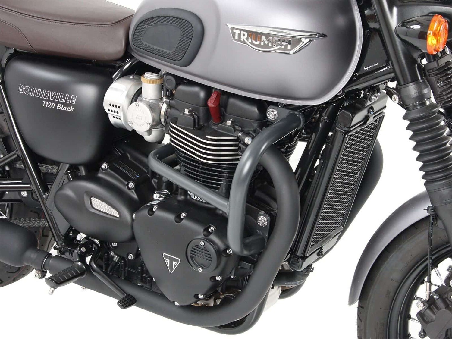 Hepco&Becker Triumph Bonneville T 120/Black (2016-) Motorschutzbügel schwarz/chrom