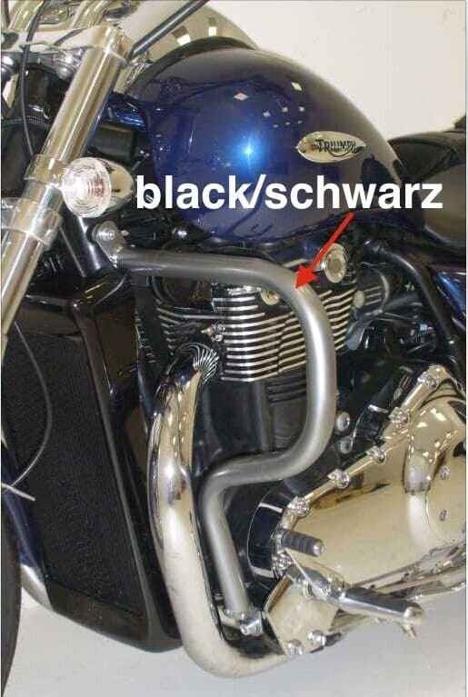 Hepco&Becker Triumph Thunderbird 1600/1700/Storm (2009-) Motorschutzbügel schwarz/chrom, Farbe: schwarz