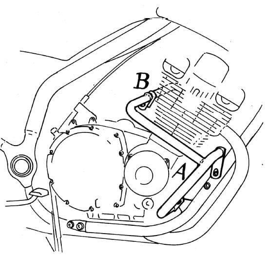 Yamaha XJ 900 S Diversion (1994-2003) Motorschutzbügel chrom