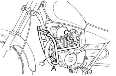 Hepco&Becker Yamaha SR 125 (1996-2001) Motorschutzbügel chrom Hepco&Becker Yamaha SR 125 (1996-2001) Motorschutzbügel chrom