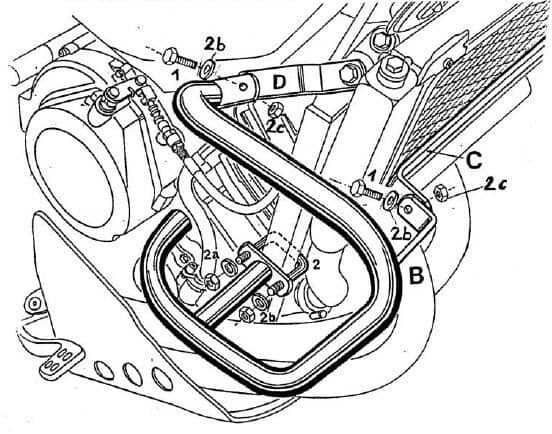 Hepco&Becker Yamaha XTZ 750 Super Ténéré (1989-1997) Motorschutzbügel weiß