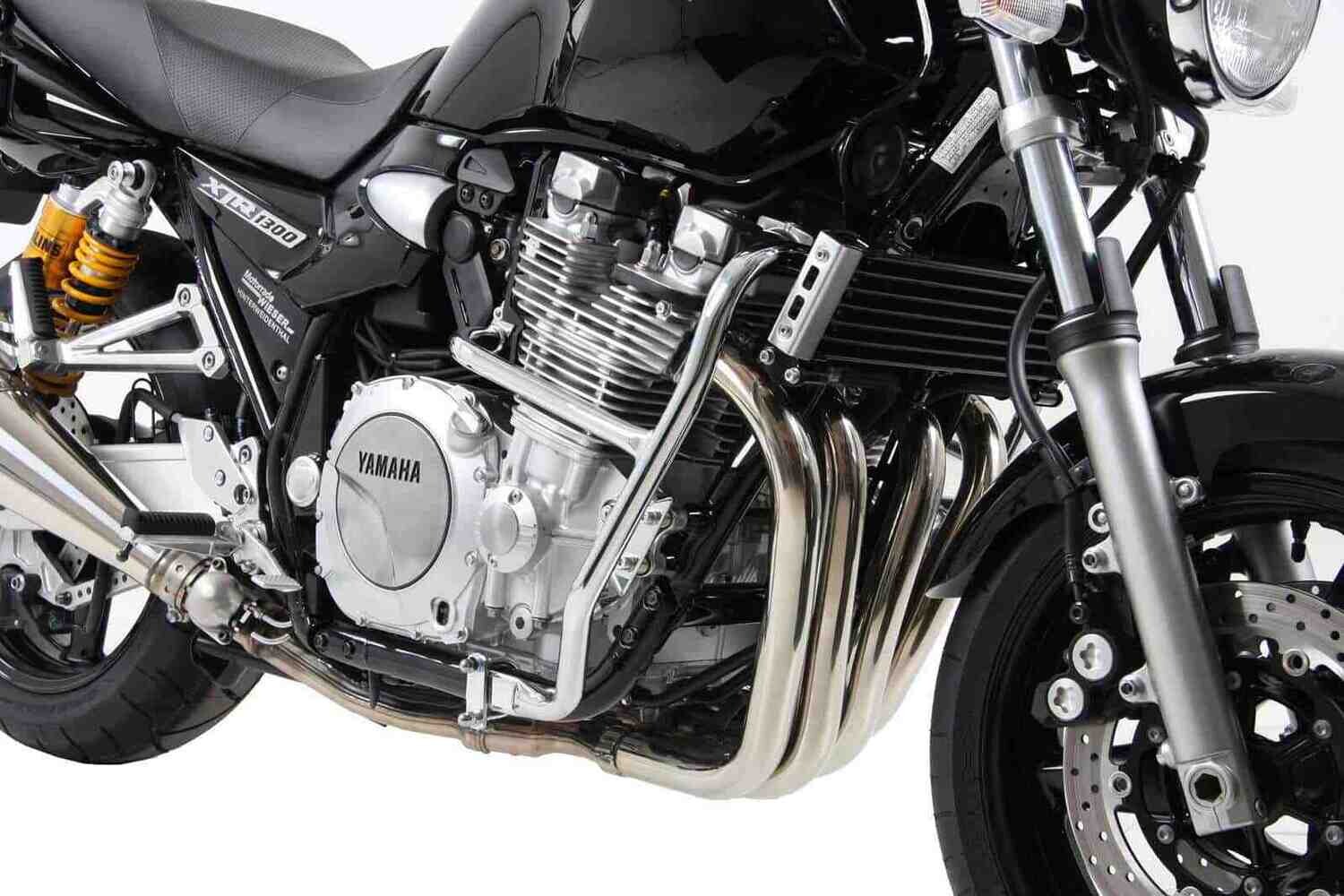 Hepco&Becker Yamaha XJR 1300 (2007-2014) Motorschutzbügel schwarz / chrom, Farbe: chrom