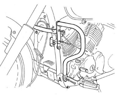 Hepco&Becker Yamaha XVS 650 Drag Star (1996-2003) Motorschutzbügel chrom