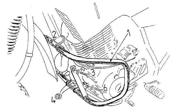 Hepco&Becker Yamaha XT 600 E/K (1990-1994) Motorschutzbügel schwarz