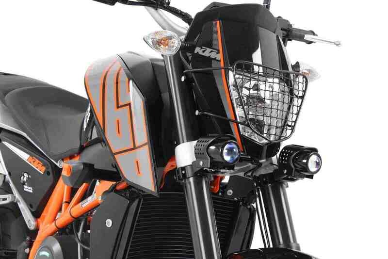 KTM 690 Duke/R (2012-) Lampenschutzgitter schwarz