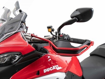 Hepco&Becker Ducati Multistrada V4 / S / S Sport (2021-) Griffschutz (links + rechts) rot