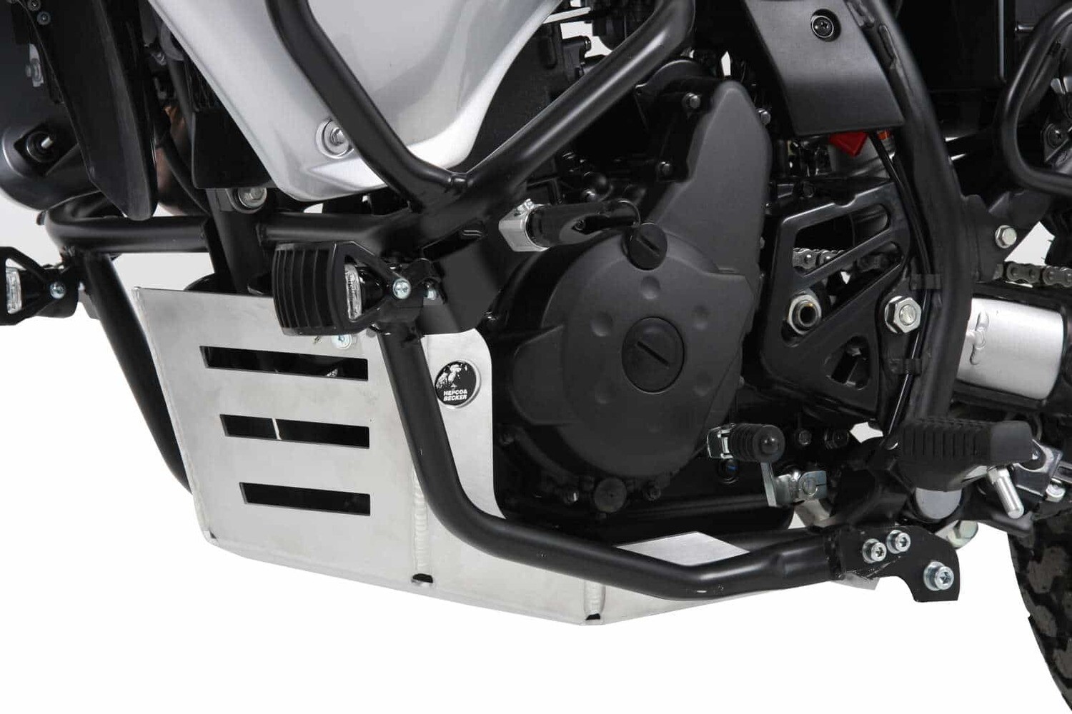 Hepco&Becker Kawasaki KLR 650 Export-Modell (2008-) Motorschutzplatte aluminium