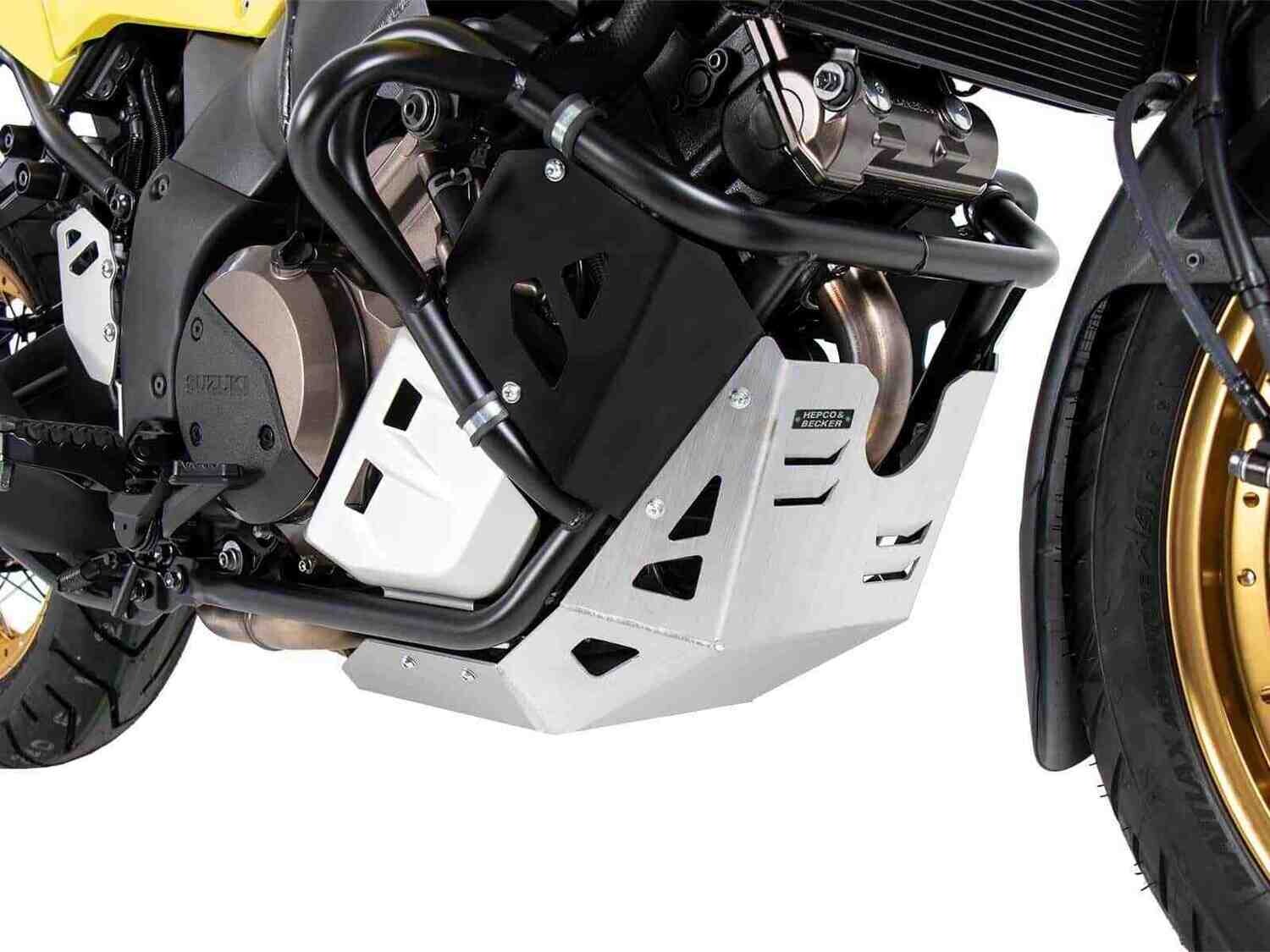 Hepco&Becker Suzuki V-Strom 1050 XT (2020-) Motorschutzplatte aluminium für Originalmotorschutzbügel