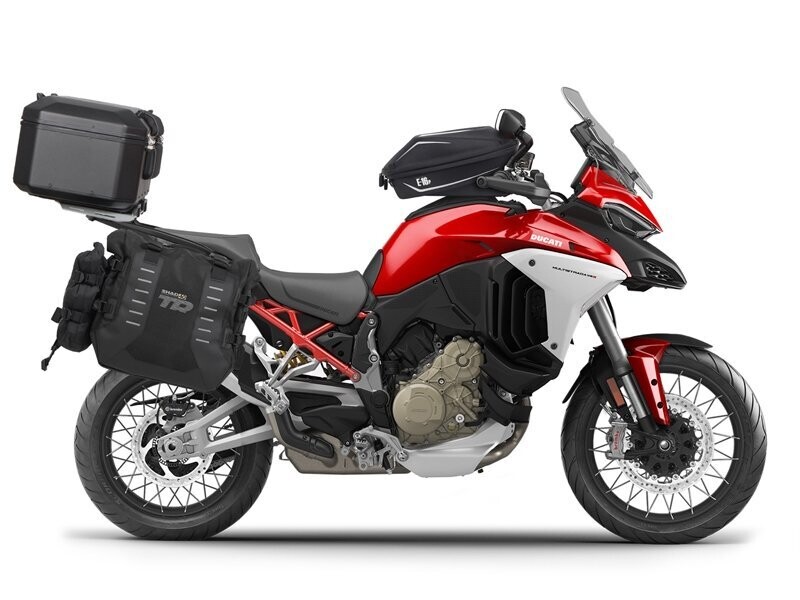 Ducati Multistrada 1200 V4 (21-23) SHAD TERRA TR40 Seitentaschen Soft-Taschensystem mit Träger Ducati Multistrada 1200 V4 (21-23) SHAD TERRA TR40 Seitentaschen Soft-Taschensystem mit Träger